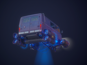 Soviet flying car 3D Model