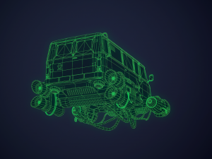 Soviet flying car 3D Model