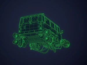 Soviet flying car 3D Model