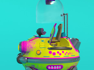 flying sci-fi car 3D Модель