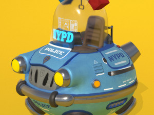 flying sci-fi car 3D Модель