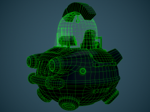 flying sci-fi car 3D Модель