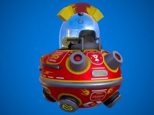 flying sci-fi car 3D Модель