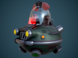 flying sci-fi car 3D Модель