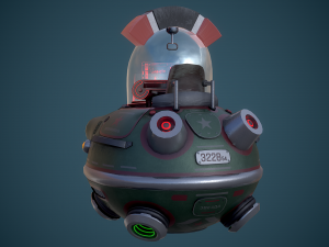 flying sci-fi car 3D Модель