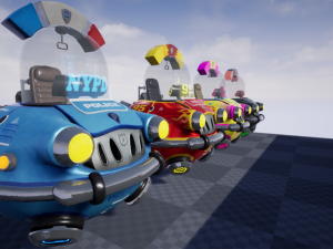 flying sci-fi car 3D Модель