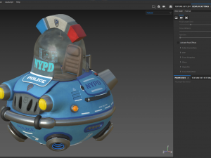 flying sci-fi car 3D Модель