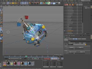 flying sci-fi car 3D Модель
