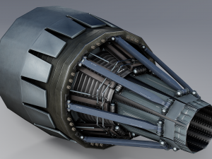 rocket thruster engine 3D Model