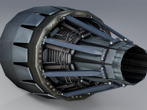 rocket thruster engine 3D Model