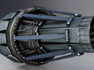 rocket thruster engine 3D Model