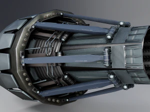 moteur de propulseur de fus&eacute;e Modèle 3D