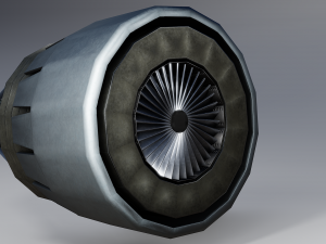 rocket thruster engine 3D Model