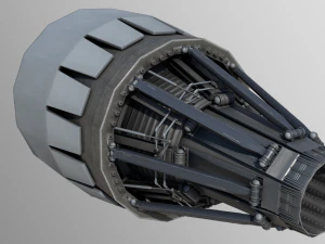 moteur de propulseur de fus&eacute;e Modèle 3D