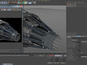 moteur de propulseur de fus&eacute;e Modèle 3D