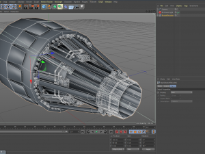 rocket thruster engine 3D Model
