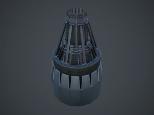 moteur de propulseur de fus&eacute;e Modèle 3D