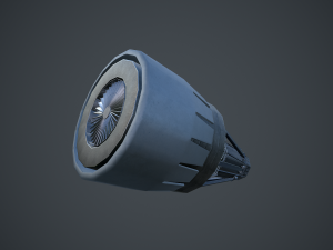 rocket thruster engine 3D Model