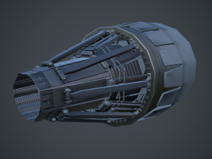 rocket thruster engine 3D Model