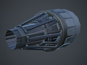moteur de propulseur de fus&eacute;e Modèle 3D