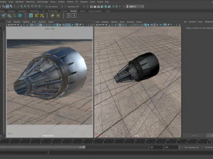 moteur de propulseur de fus&eacute;e Modèle 3D