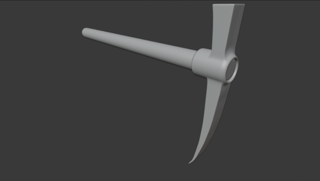 pickaxe 3D Model .c4d .max .obj .3ds .fbx .stl .blend 