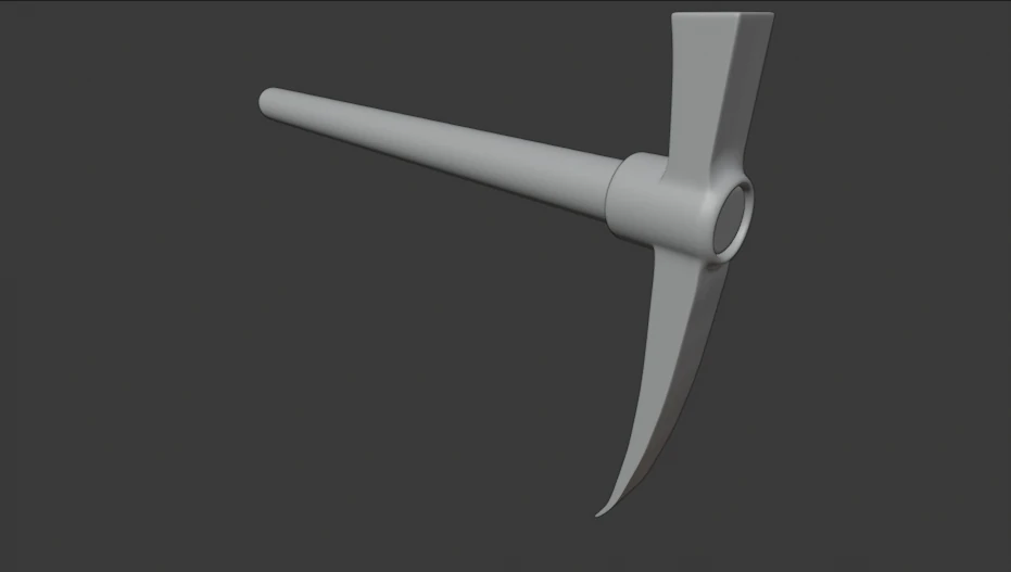 picareta Modelo 3D .c4d .max .obj .3ds .fbx .stl .blend 