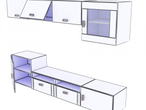 tv furniture Model 3D