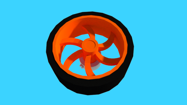 robot wheel 3Dモデル .c4d .max .obj .3ds .fbx .stl .blend 