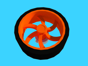 robot wheel 3D 模型