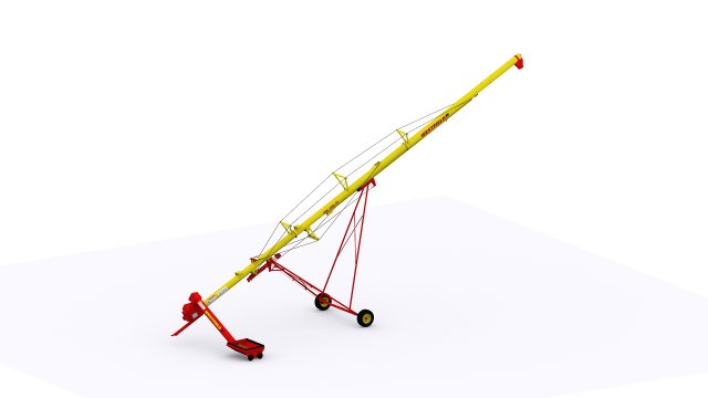 auger grain transporter westfield mk 100-81 3D 模型 .c4d .max .obj .3ds .fbx .stl .blend 