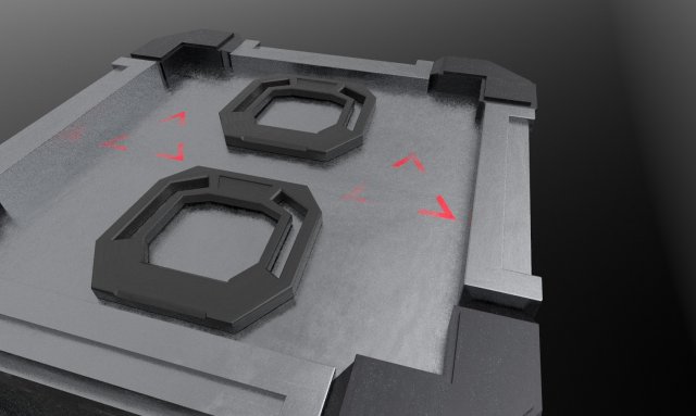 sci-fic box 3D 模型 .c4d .max .obj .3ds .fbx .stl .blend 