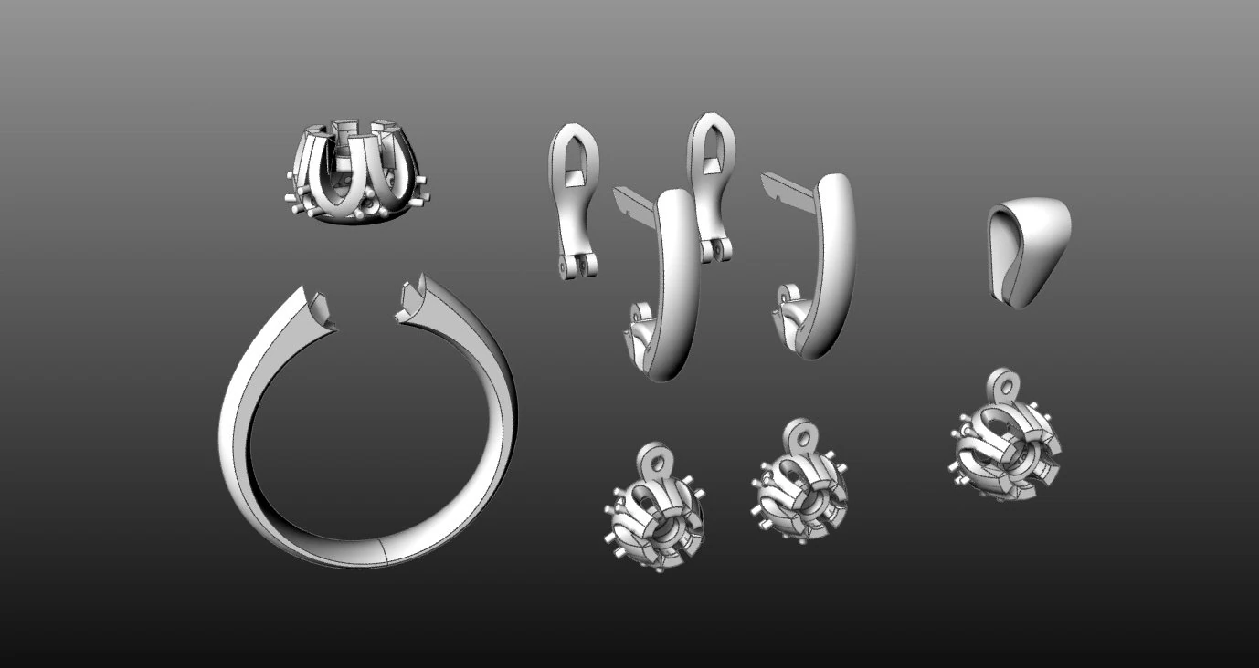 jewellery 3D Print Model .c4d .max .obj .3ds .fbx .stl .blend