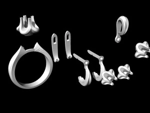 보석류 3D 프린트 모델