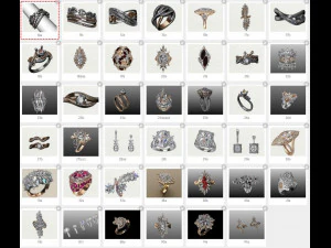 ジュエリー卸売-41 リング 3Dプリントモデル