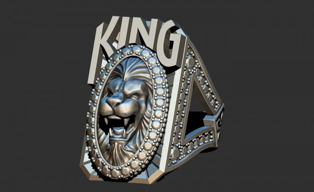 ring of the king Modello di stampa 3D .c4d .max .obj .3ds .fbx .stl .blend 