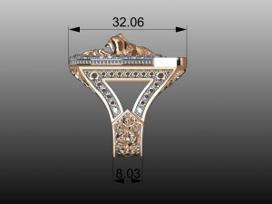 ring of the king Modello di stampa 3D