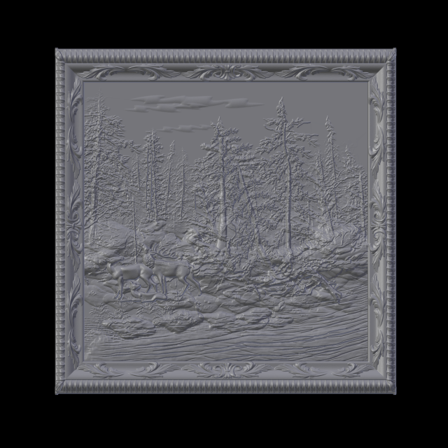 hunting theme 3D 프린트 모델 .c4d .max .obj .3ds .fbx .stl .blend 