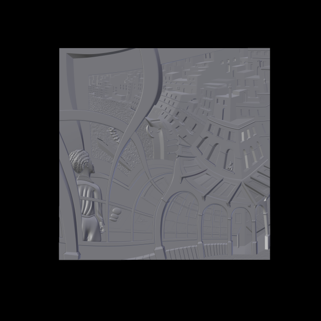 town Modello di stampa 3D .c4d .max .obj .3ds .fbx .stl .blend 
