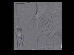 town 3D Print Model