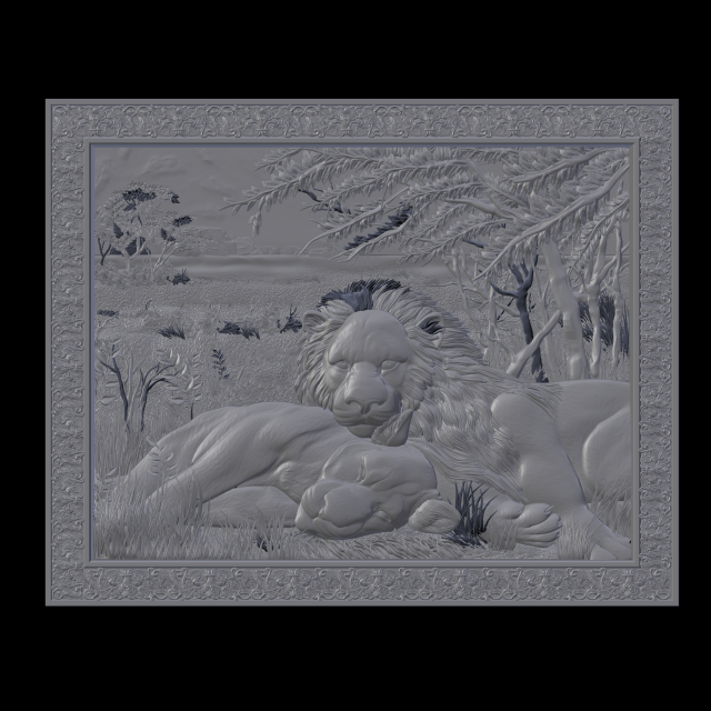 lions 3D Print Model .c4d .max .obj .3ds .fbx .stl .blend