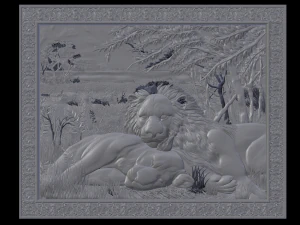 leones Modelo de impresión 3D