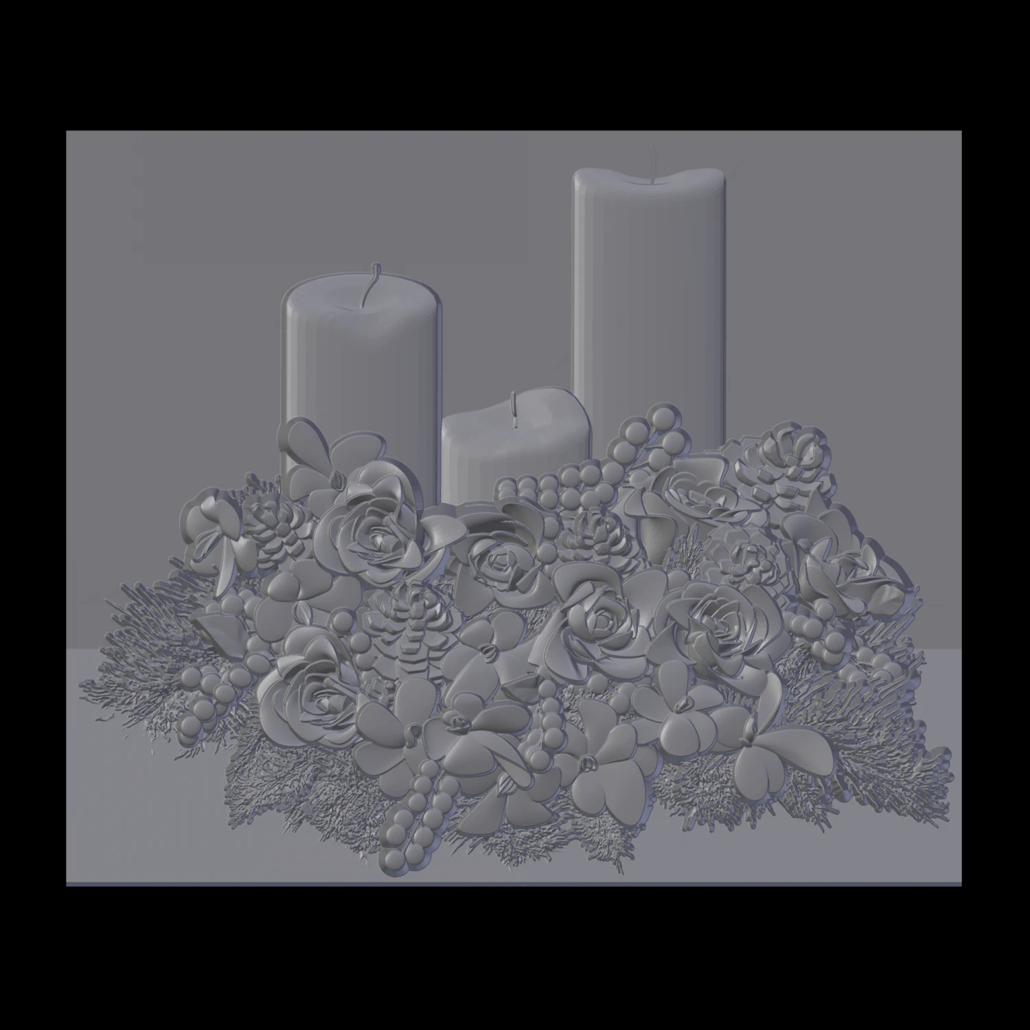 candles 3D Print Model .c4d .max .obj .3ds .fbx .stl .blend 