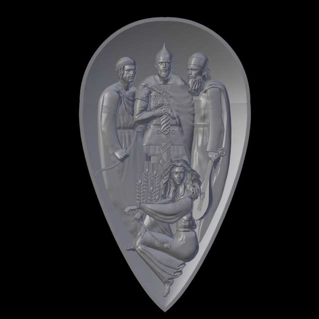 osnovateli kieva 3D Print Model .c4d .max .obj .3ds .fbx .stl .blend 