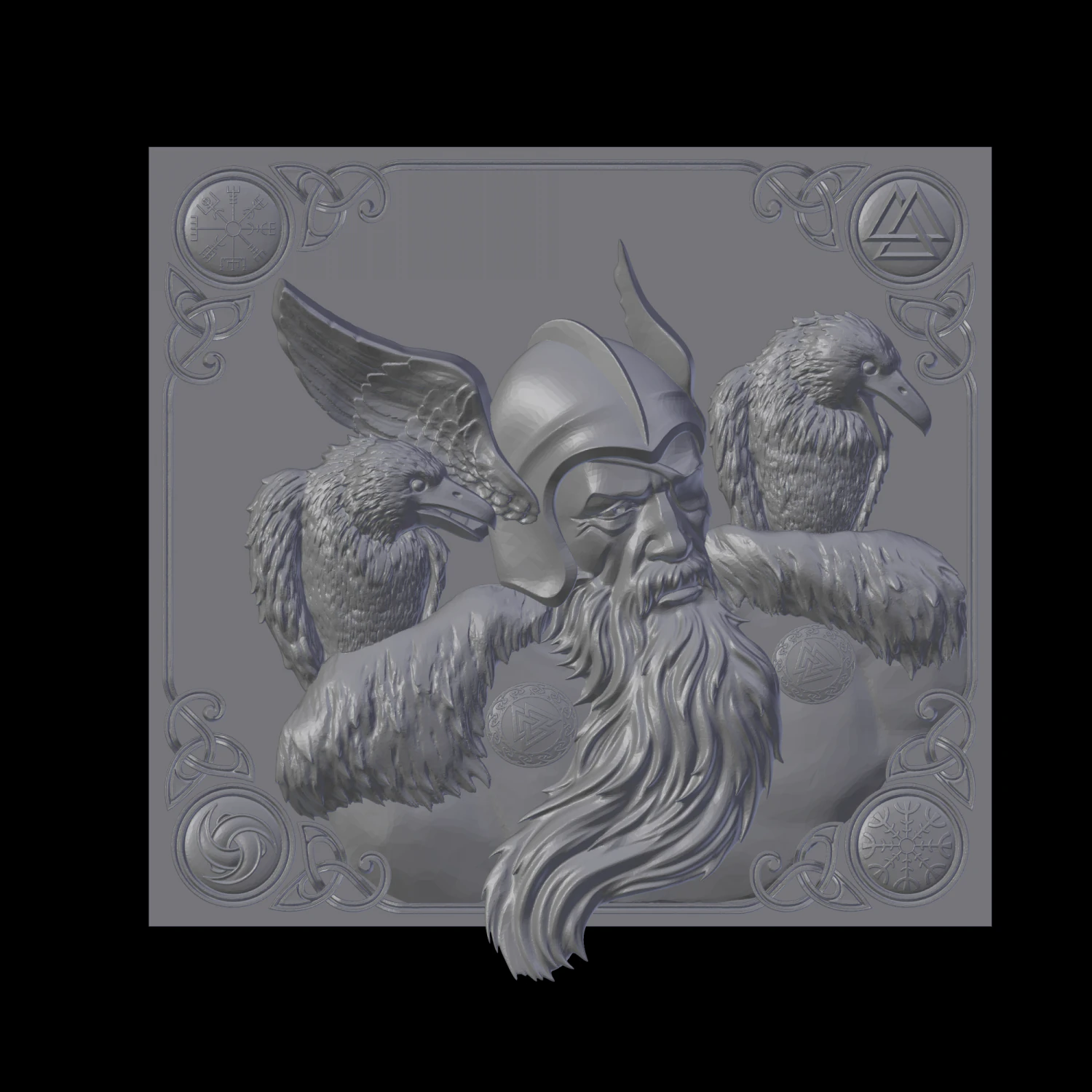 odin 3D Print Model .c4d .max .obj .3ds .fbx .stl .blend