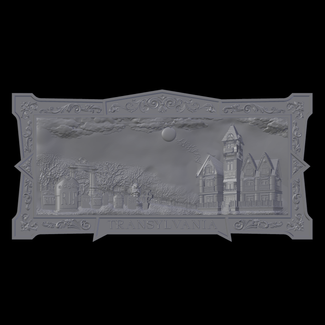 transilvania 3D 打印模型 .c4d .max .obj .3ds .fbx .stl .blend