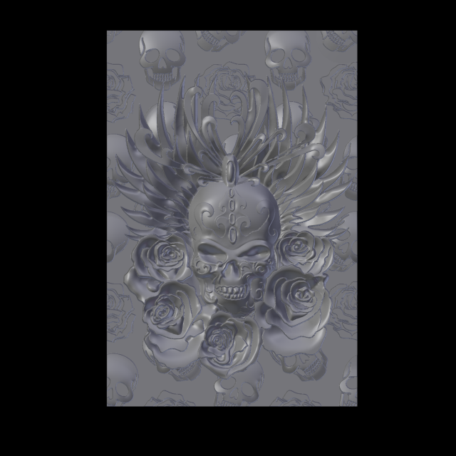 skullandroses 3D Print Model .c4d .max .obj .3ds .fbx .stl .blend 