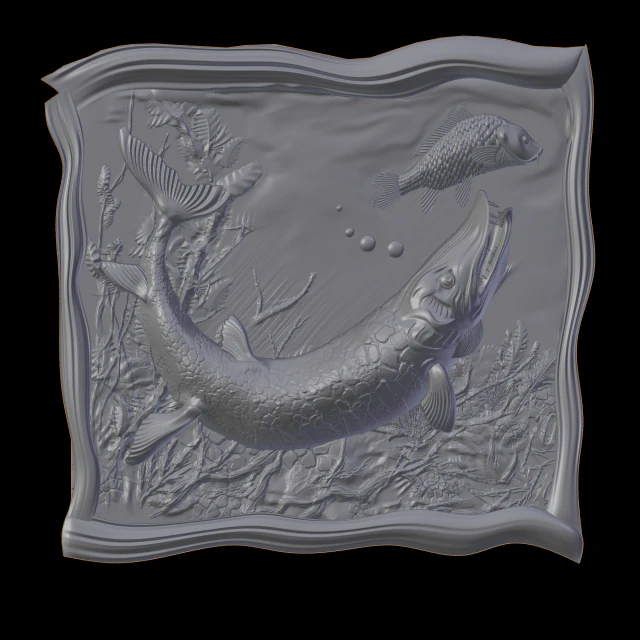 fish 3D Print Model .c4d .max .obj .3ds .fbx .stl .blend 