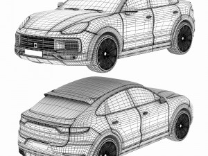 Porsche Cayenne 2022 3D 모델