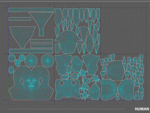 Stylized Male Anatomy Game Model Basemesh Low-poly 3D 模型